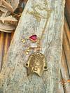 Antique venetian mask necklace