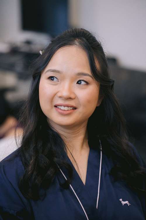 Bride and Groom Getting Ready