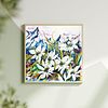 White Edelweiss Alpine Mountain Wild Flowers- Original Watercolour and Pen Illustration