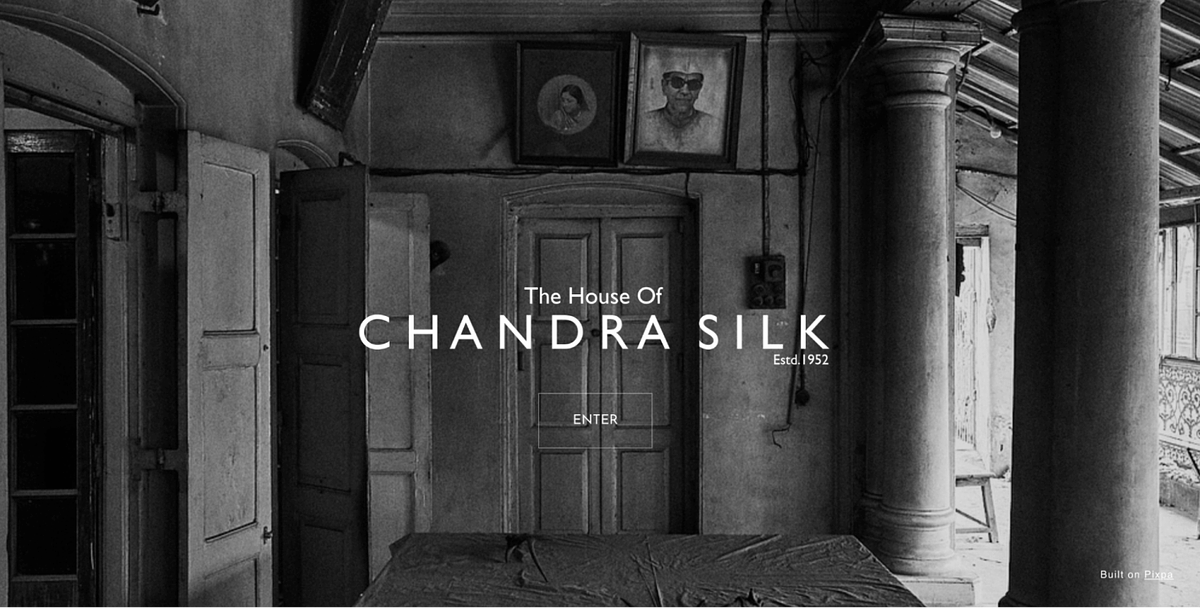Chandran Silk's small business website