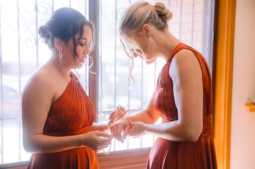Bride Getting Ready