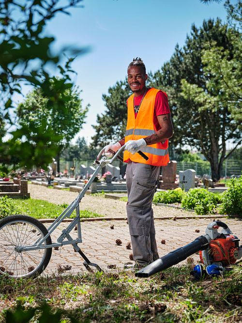 portrait individuel sur site en situation