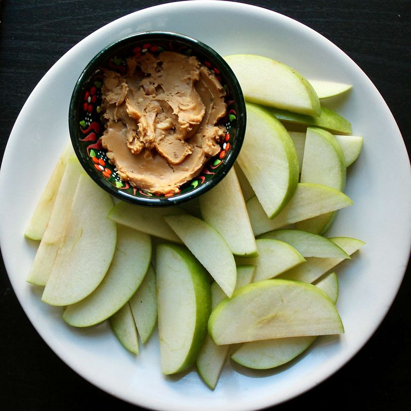 Nut Butter on Apple Slices