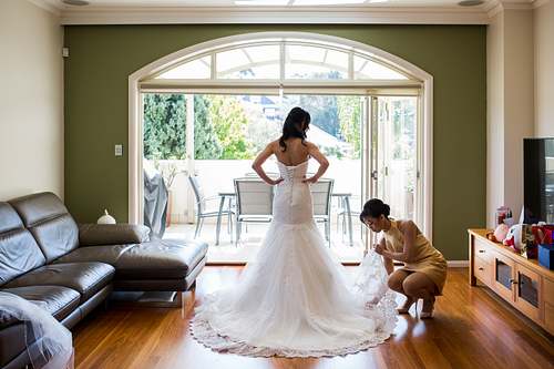 Bride Getting Ready