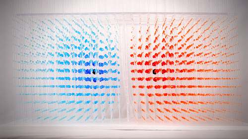Electric Dipole Scalar Bead Field Sculpture