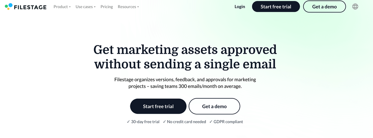 Captura de pantalla de Filestage