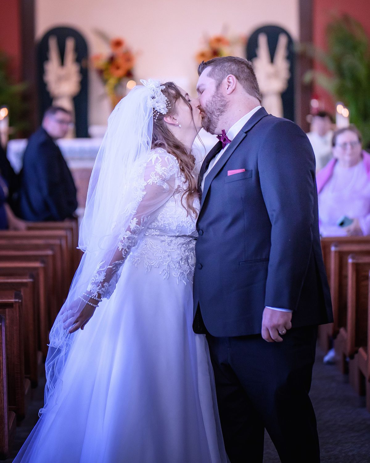 Catholic wedding ceremony at St. Jude the Apostle in Lewes DE, captured by an Eastern Shore wedding photographer