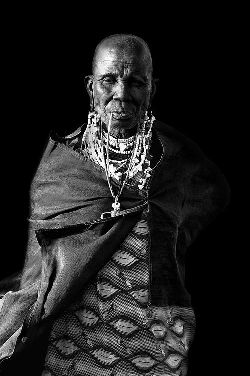 Portrait d'une femme Massaï de Tanzanie