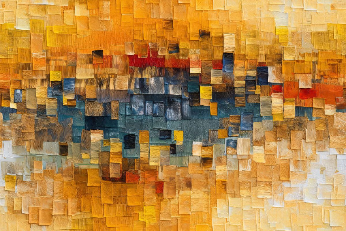 Modern Decorative Art Seamless Pattern. Ai generative