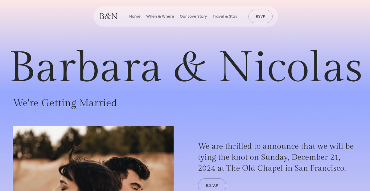 Pixpa's kant-en-klare sjabloonconcept