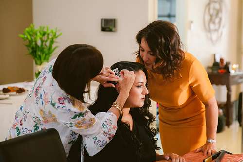 Bride Getting Ready