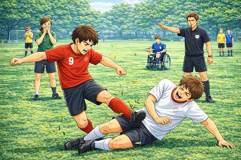 Unsportliches Verhalten von Spieler/innen im inklusiven Fußball