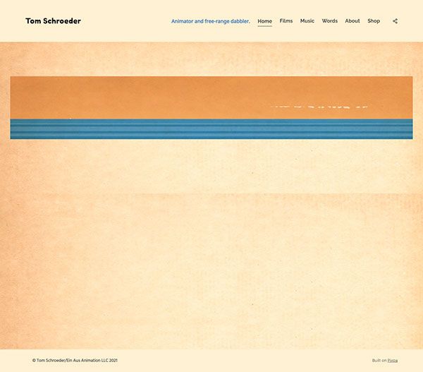 Tom Schroeder Portfolio Website Examples