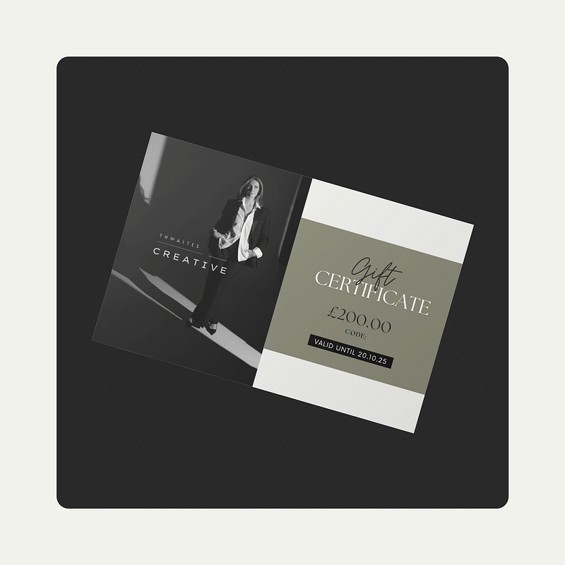 £200 Gift Card – Lucy Thwaites Photography / Thwaites Creative Studio