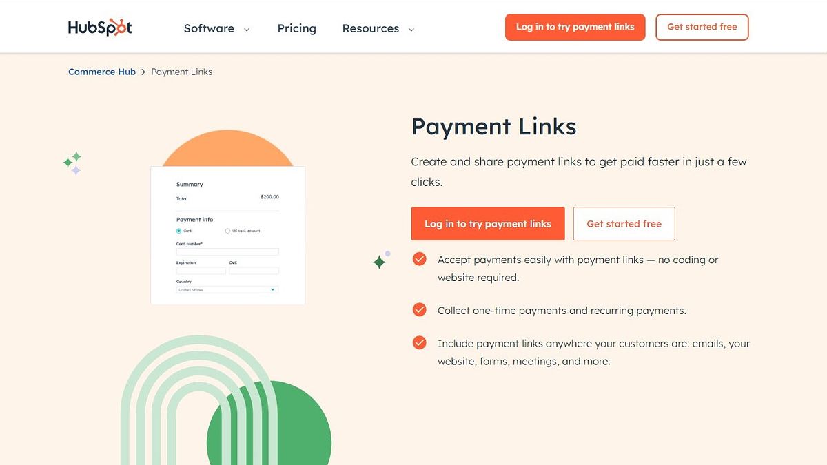 HubSpot Payment Links