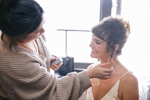 Bride Getting Ready