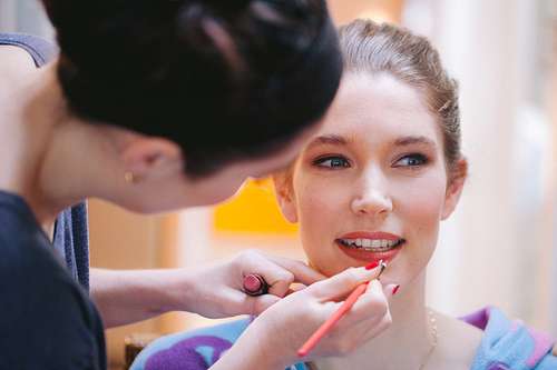 Bride Getting Ready