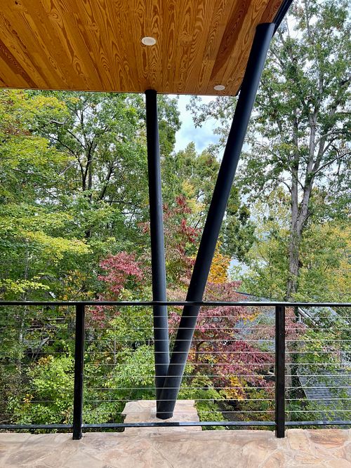'V' POST STEEL DECK