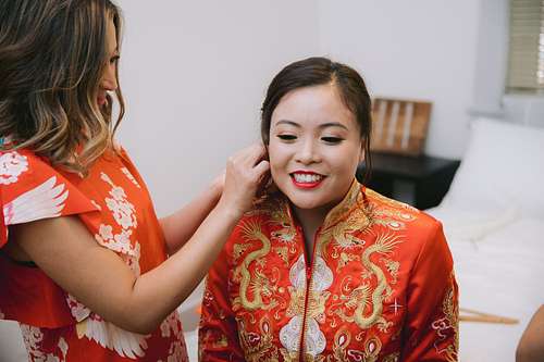 Bride Getting Ready