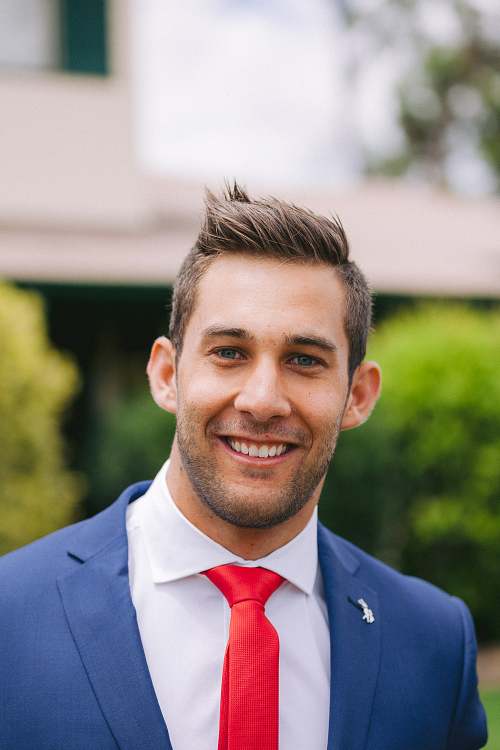 Groom Getting Ready