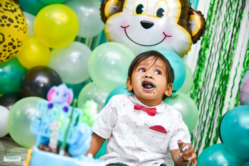 Krishiv's 1st B'day & cakesmash