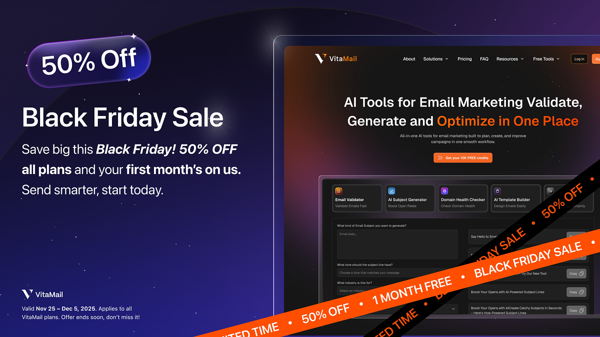 VitaMail BF aanbieding screenshot