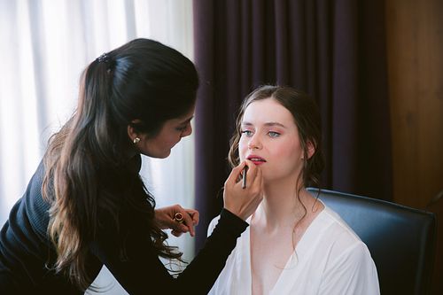 Bride Getting Ready