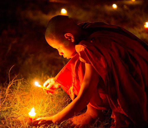 Festival of Lights. Luang Prabang Laos.