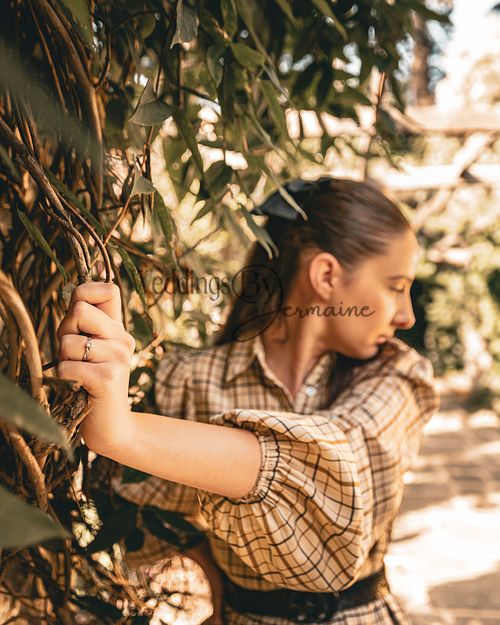 Close-up of Alex and Shelby’s engagement ring, beautifully captured by Weddings by Jermaine during their engagement shoot, highlighting the elegant detail and emotional significance