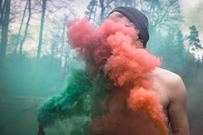 Fotografia de Bomba de Fumaça