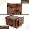 Heart Tree of Life Engraved Wooden Memorial Box for Ashes