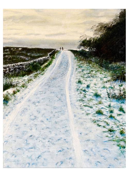 Osmotherly, Drovers Road, Winter scene