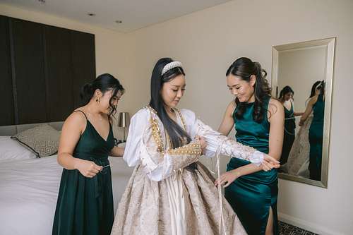 Bride Getting Ready