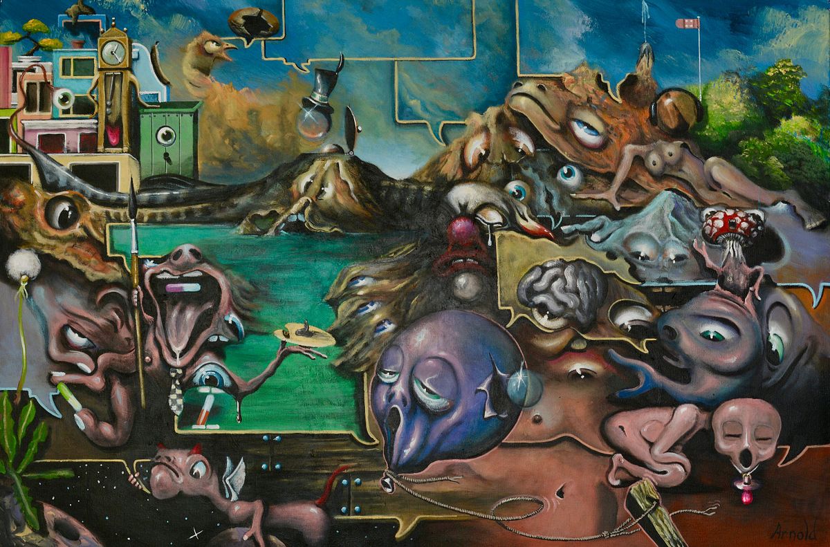 Talking landscape &ndash; surreal art by Dutch artist Arnold Janssen