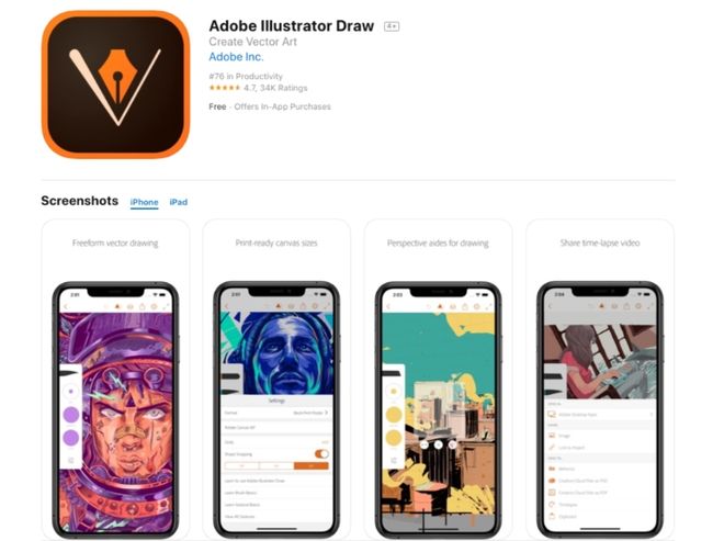 Adobe Illustrator Draw - melhor aplicativo de desenho para IOS e Android