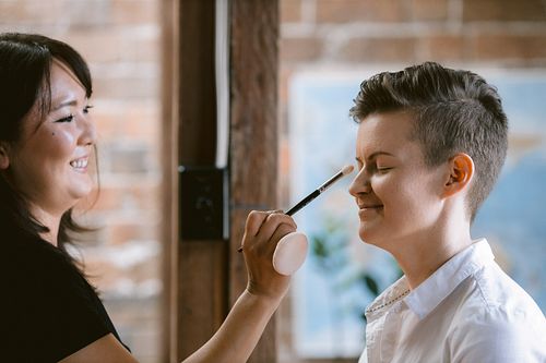 Brides Getting Ready for their Same Sex Wedding