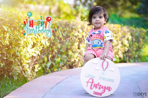 Pre birthday photoshoot baby girl in Delhi NCR