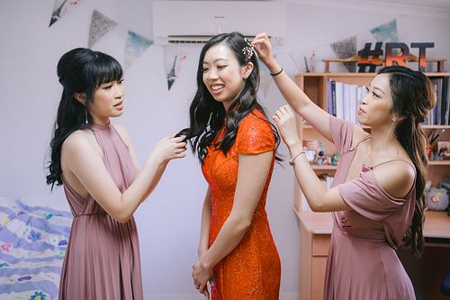 Bride Getting Ready