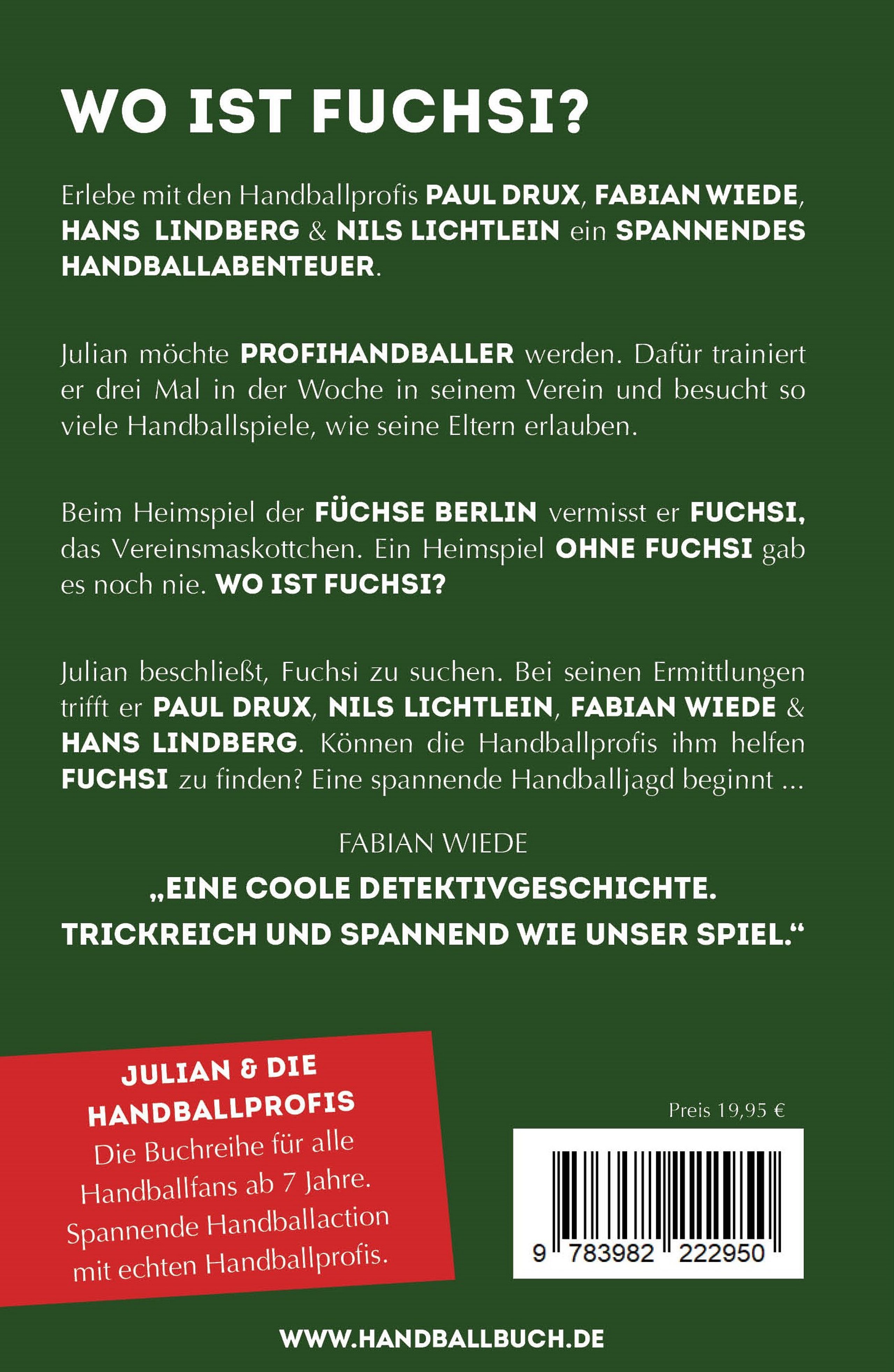 Band 1: WO IST FUCHSI? - Das offizielle Kinderbuch der F&uuml;chse Berlin