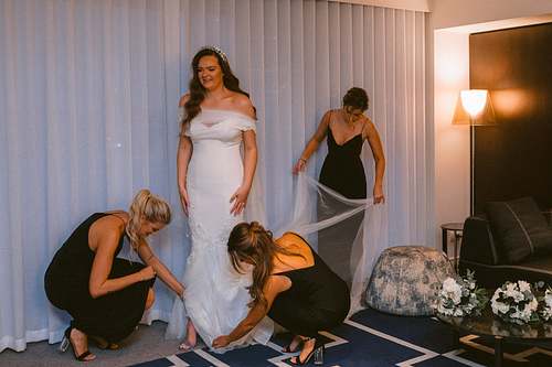 Bride Getting Ready