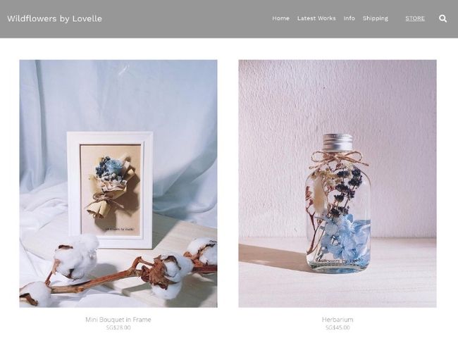 Magasin de photographie de fleurs sur Pixpa