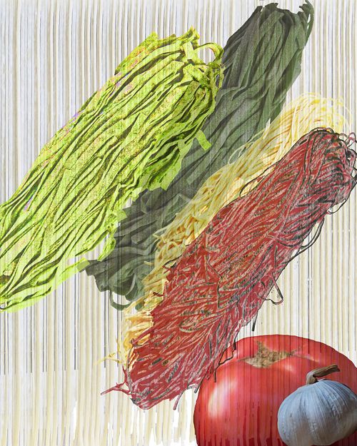 pasta. hand made, spaghetti