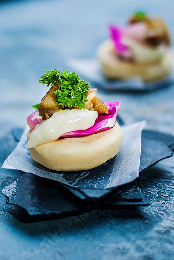 Food Photographer - Creative Baba Ghanoush with creative food styling