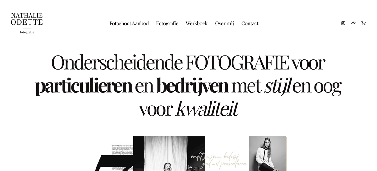 Portfolio-Website von Nathalie Odette