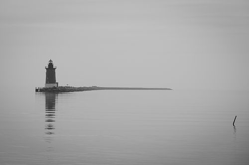 Cape Henlopen Breakwater East End Lighthouse at Sunrise