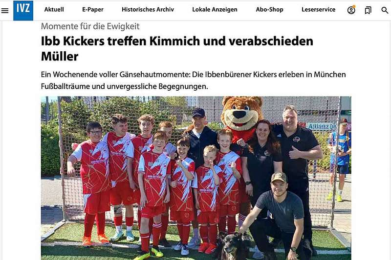 Ibb-Kickers treffen Kimmich und verabschieden Müller