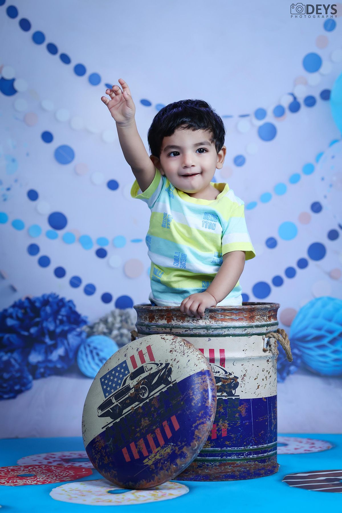 Photoshoot 1st birthday indoor in Gurgaon