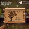Tree of Life Engraved Wooden Urn | Beech Wood