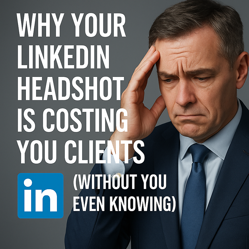 Why Your LinkedIn Headshot Is Costing You Clients (Without You Even Knowing)