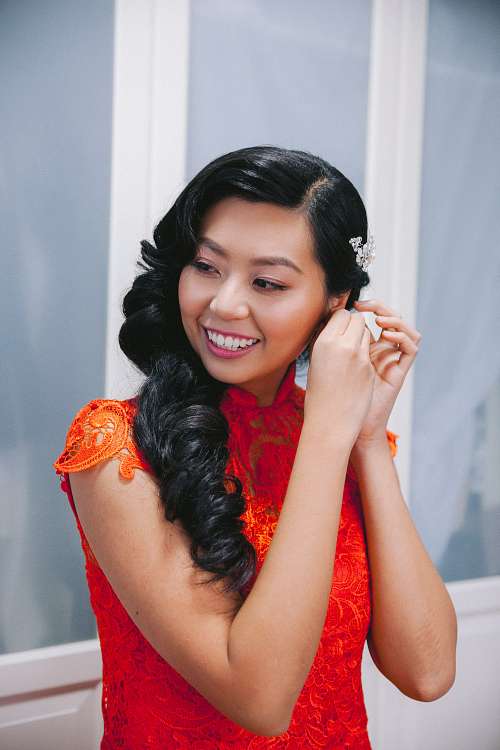 Bride Getting Ready